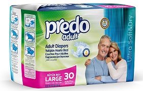 Підгузки для дорослих PREDO розмір LARGE